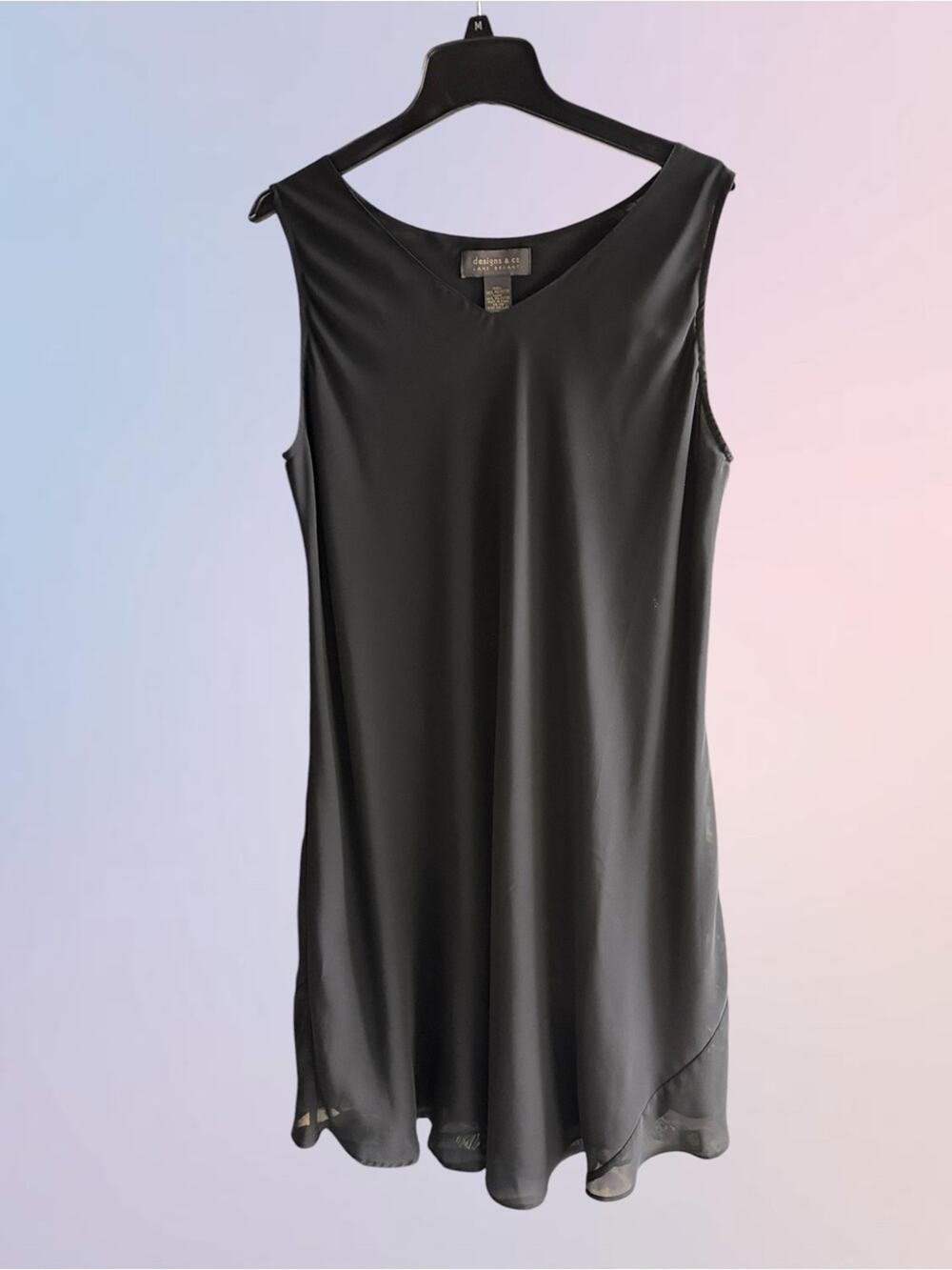 DESIGNS & CO LANE BRYANT Women’s 14/16 Black Dress
